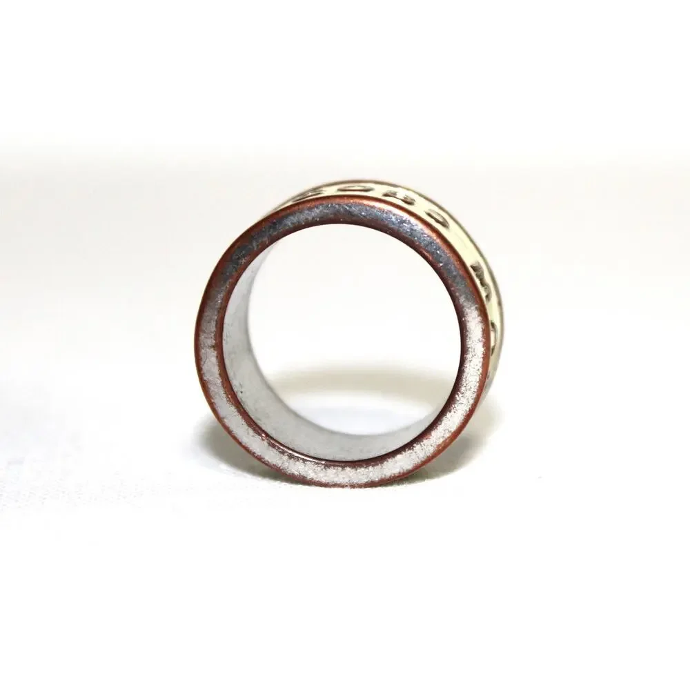 Marc Jacobs Logo Print Ring Size 6